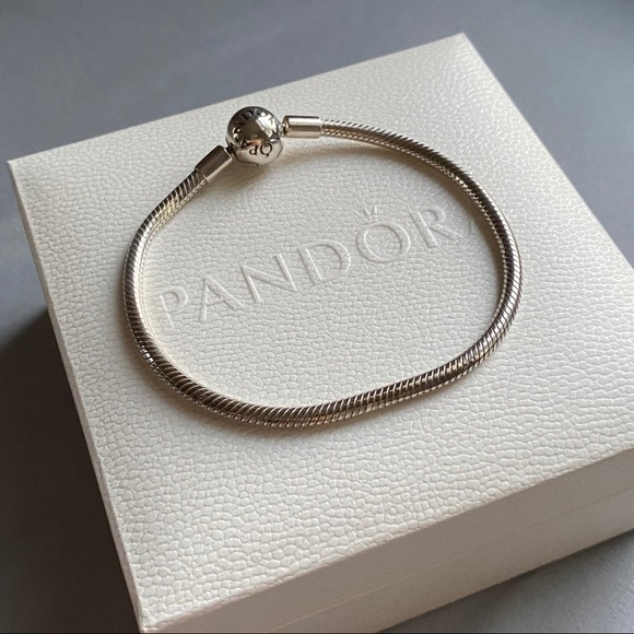 Smooth Snake Chain Pandora Bracelet - Picture 1 of 2